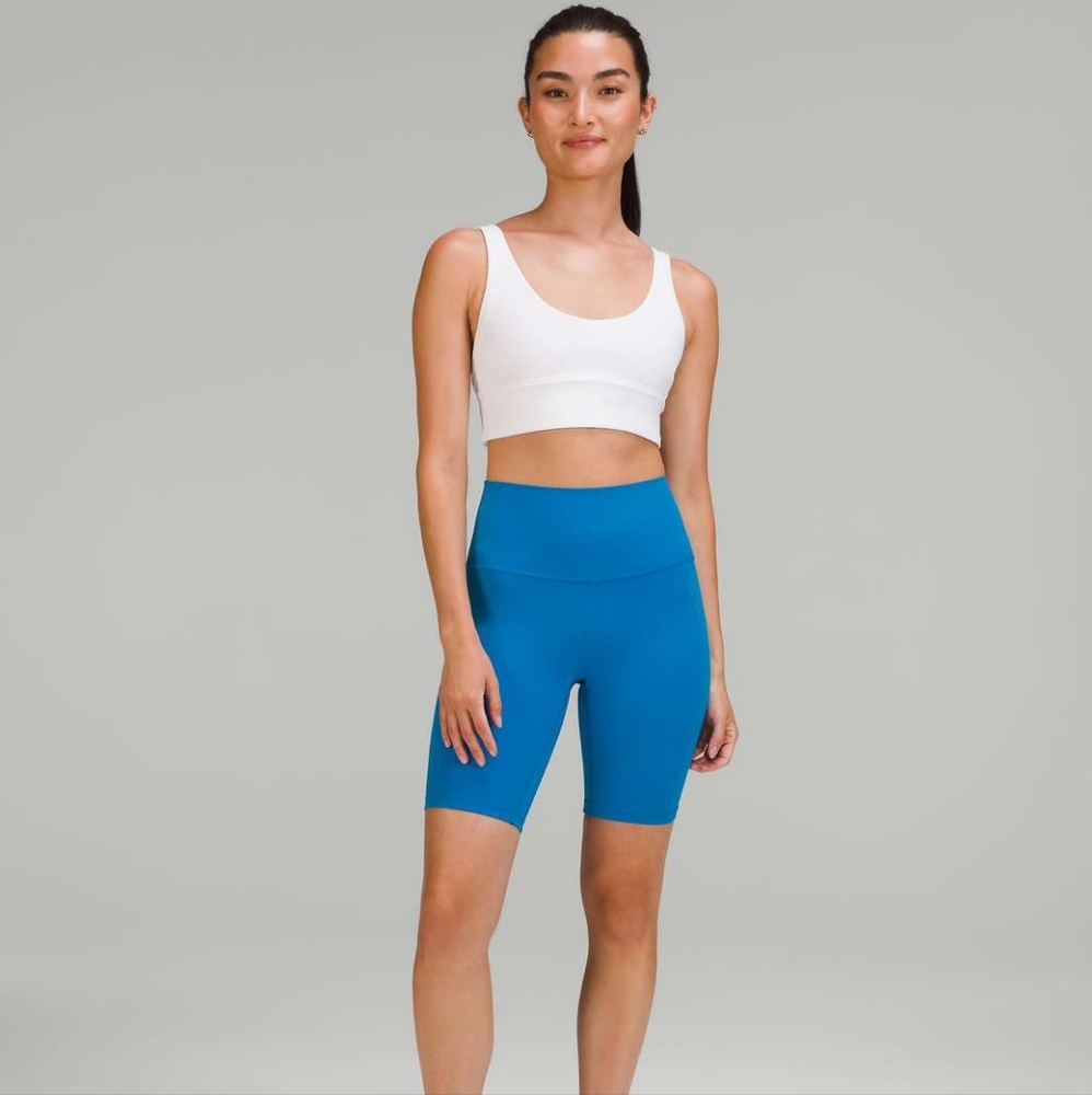 Lululemon Align Bike Shorts 8" Poolside blue